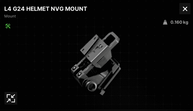 L4 G24 Helmet NVG Mount