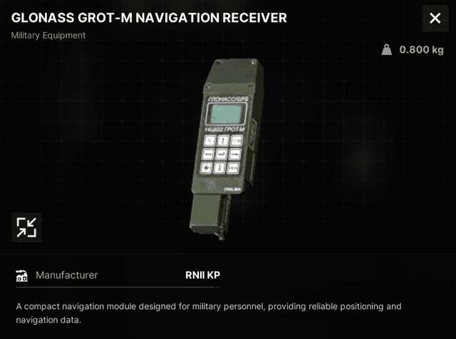 GLONASS Grot-M Navigation Receiver