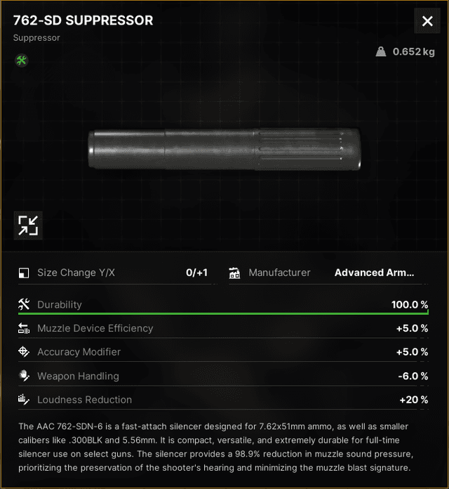 762-SD Suppressor